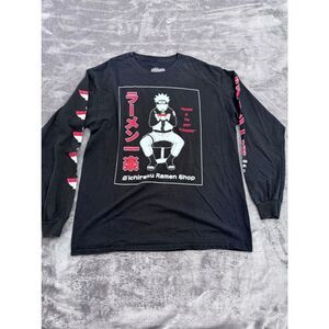 Naruto Ramen T-Shirt Men's L - Black Ripple Junction Official Anime Merch